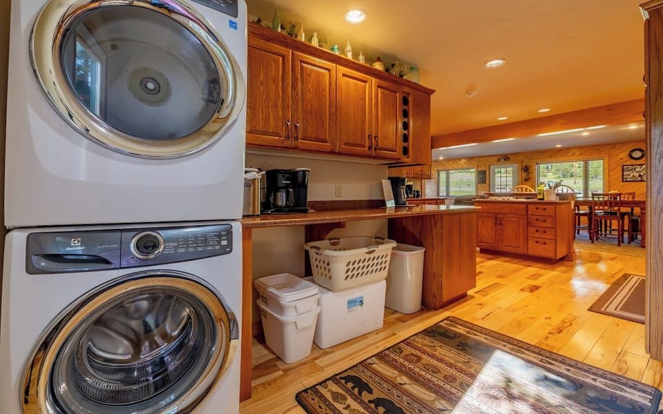 Convient washer and dryer keeps your travel wardrobe fresh