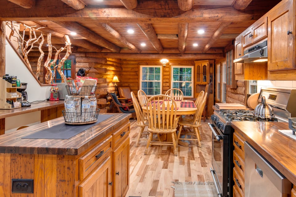 Plenty of space for cooking and meal preparation.