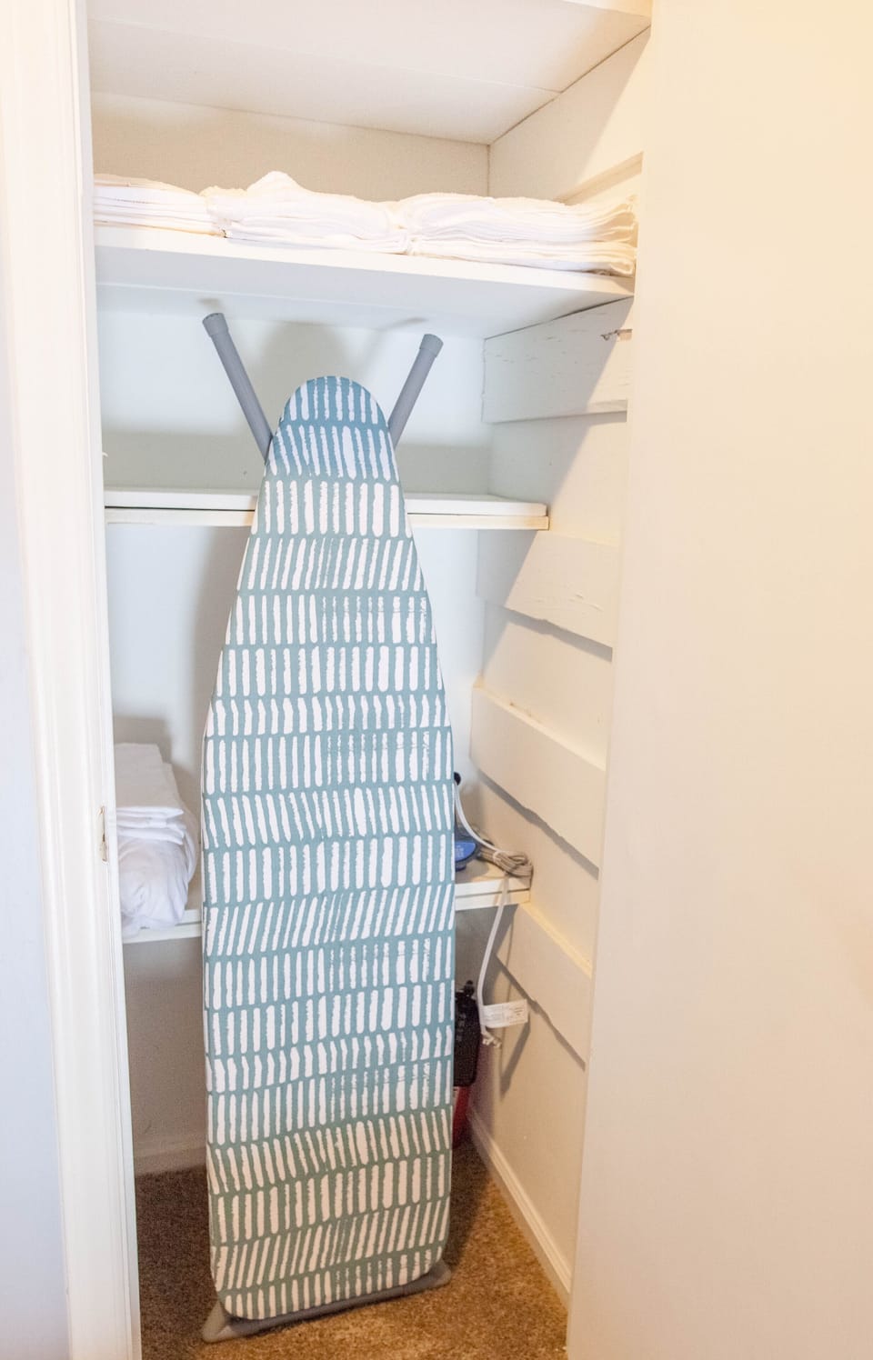 Iron / Ironing board / Steamer available 