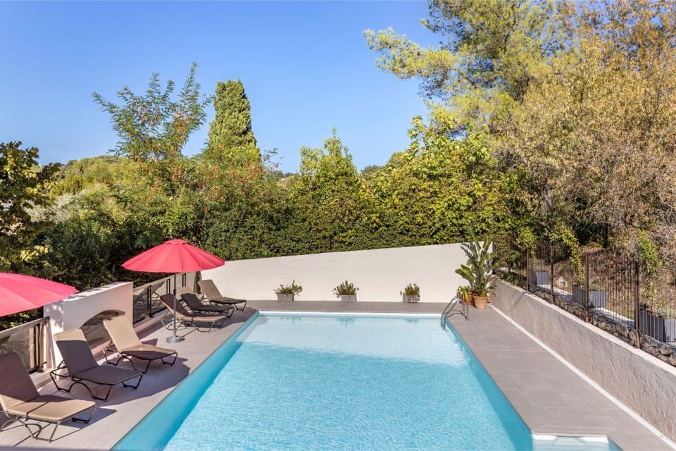 Take a refreshing dip in the clear blue waters of our tranquil swimming pool.