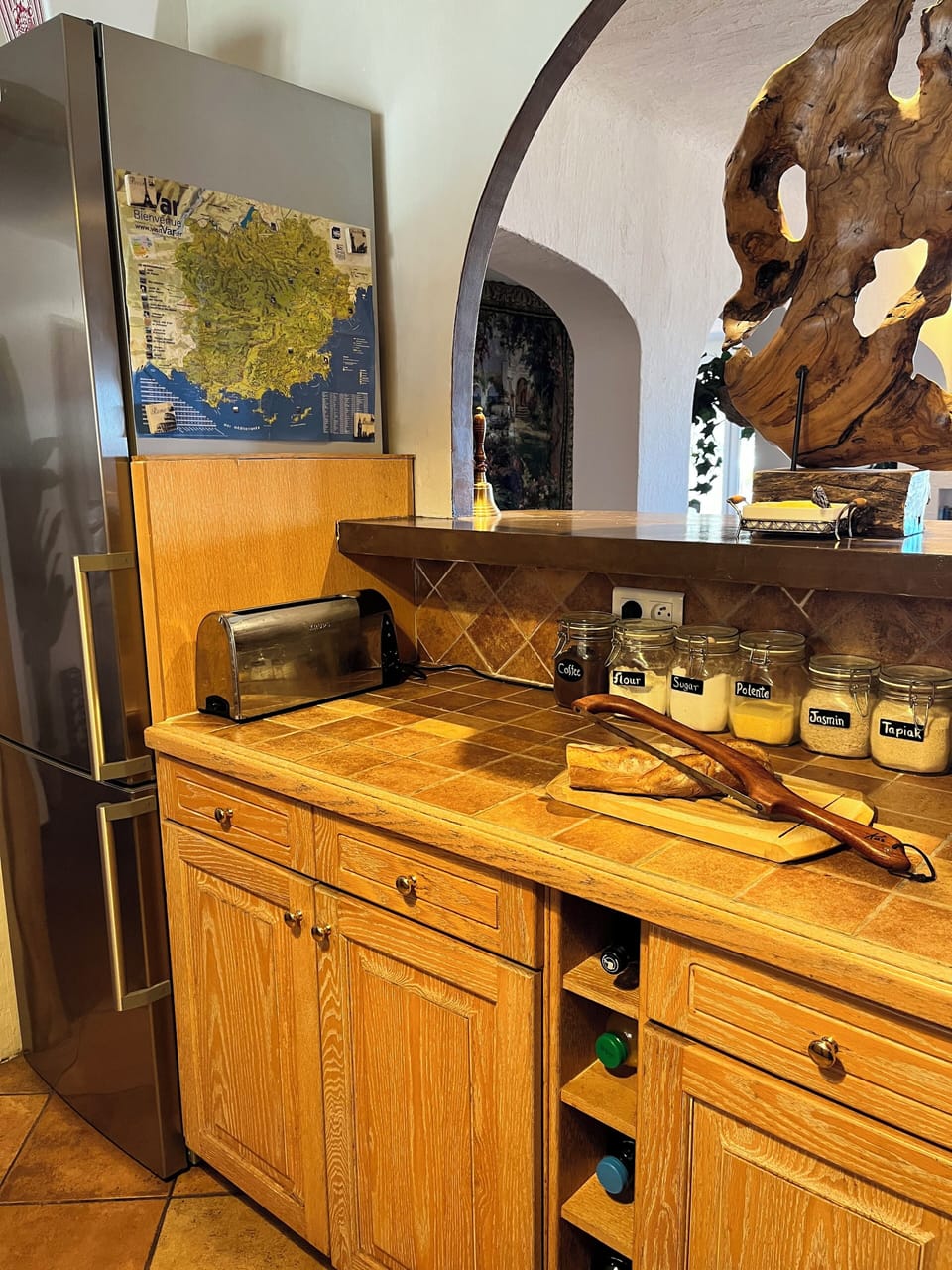 VIsit with  guests through the pass through to the salon, and enjoy the sea view