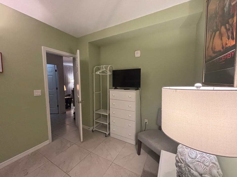 Bunk room hanging storage