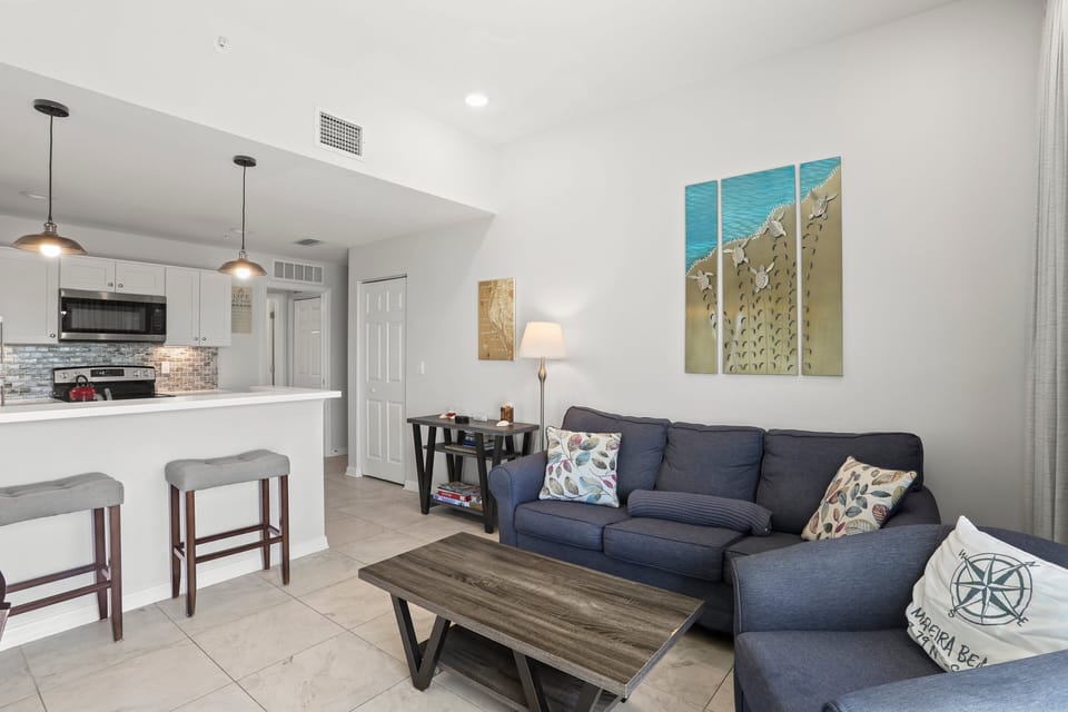 Living Room with Balcony Access