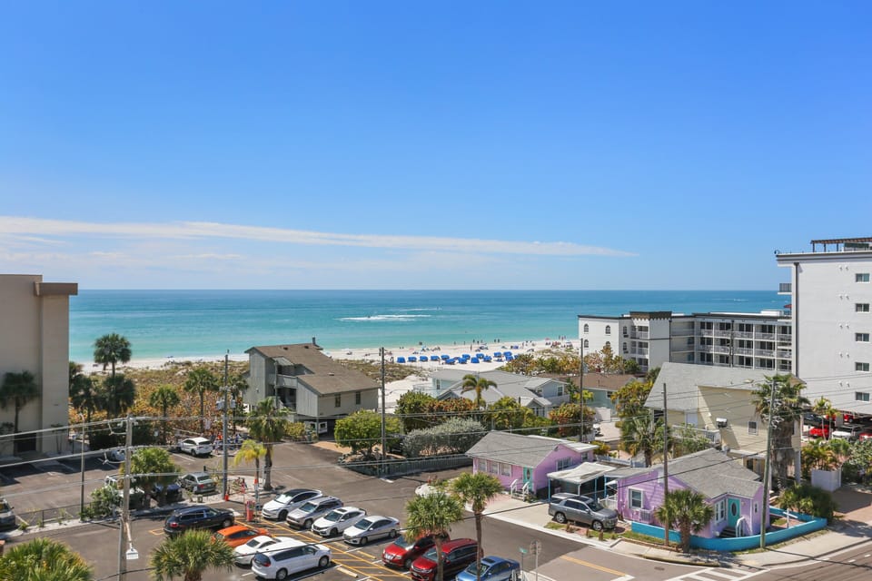 Beach View From Living Room Balcony