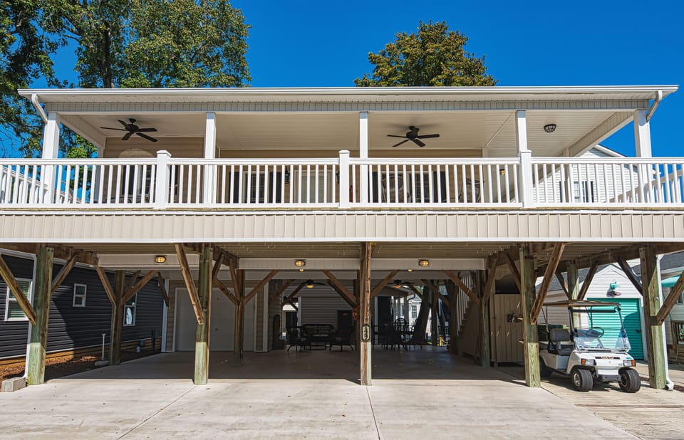 Plenty of parking for all of your cars and golf carts. 