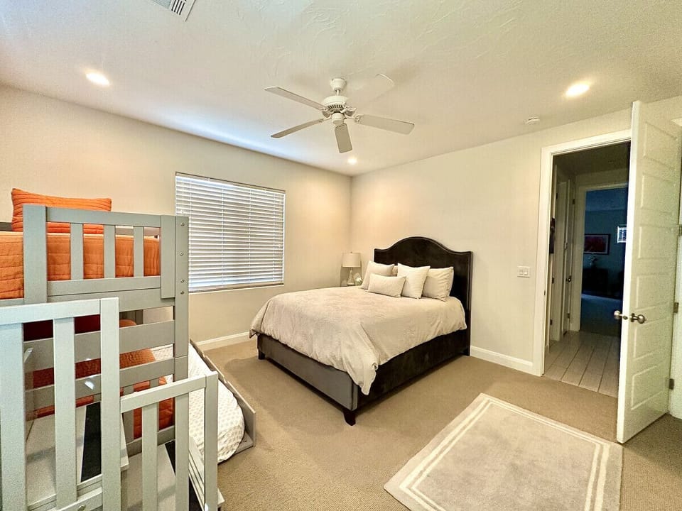 Bedroom 4 with Queen bed and twin over twins with trundle