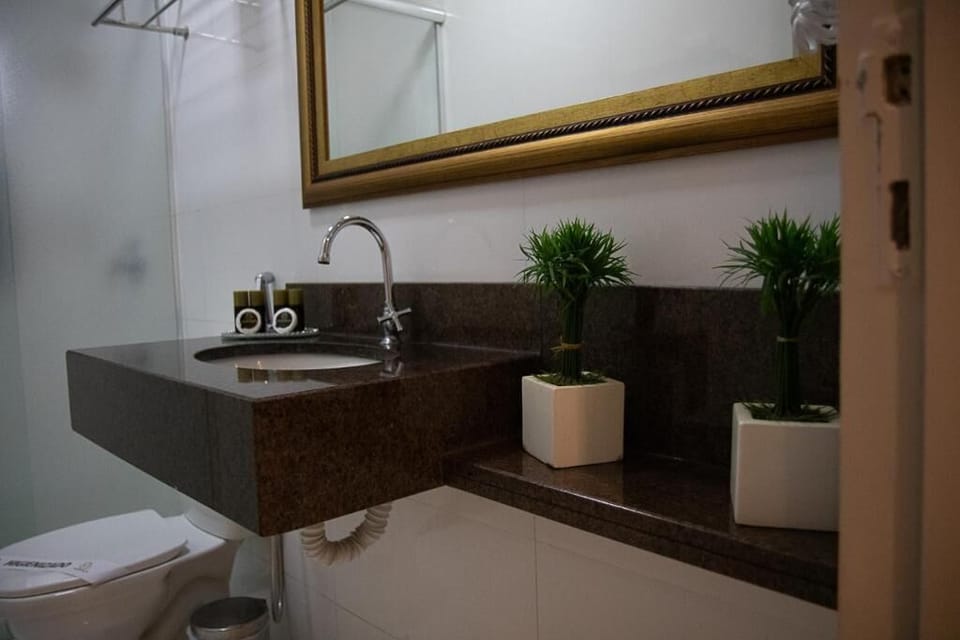 Shower, free toiletries, towels