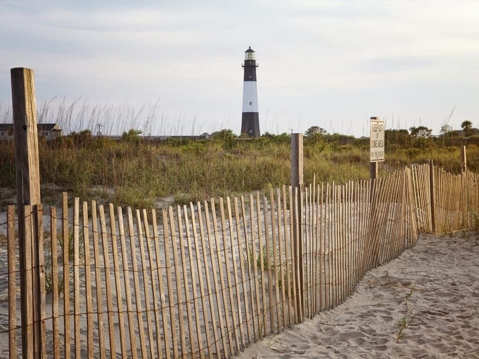 Tybee Lighthouse from the beach