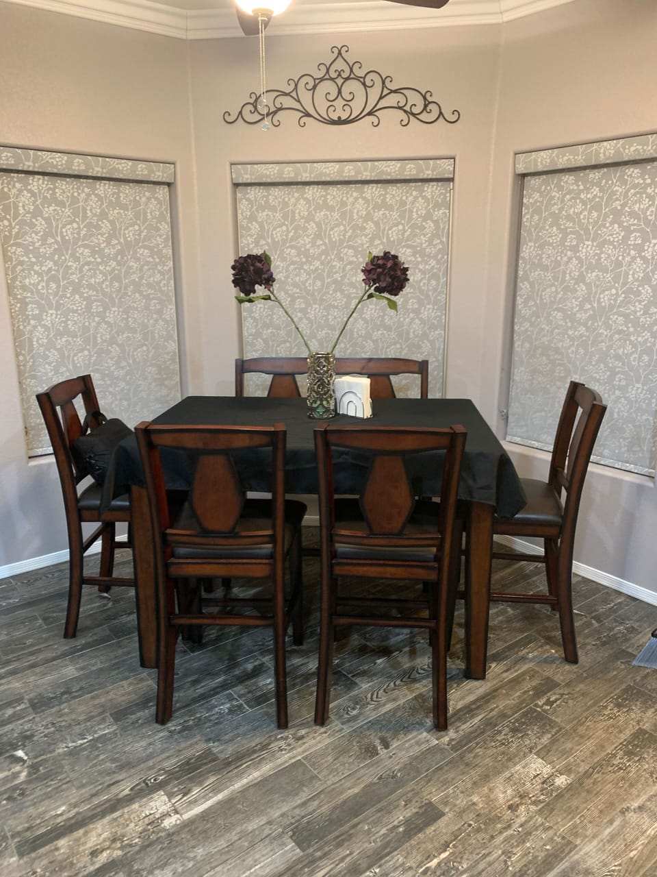 Oversized dining table with bench seat 
