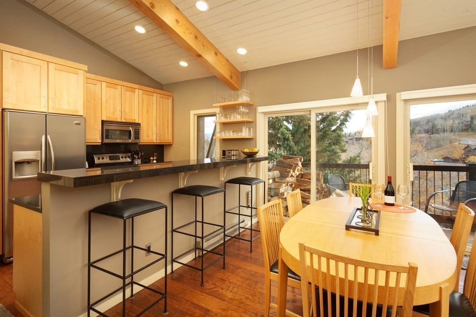 Lots of dining space for your group to share meals and stories of the days adventures.
