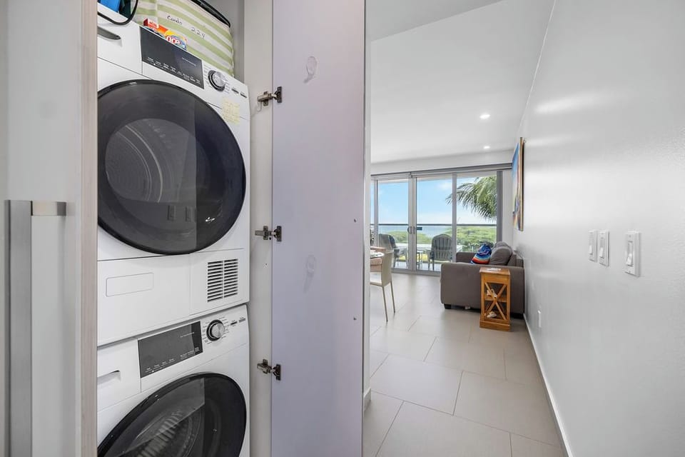 Enjoy the convenience of an in-unit washer and dryer, making your stay easy and comfortable.