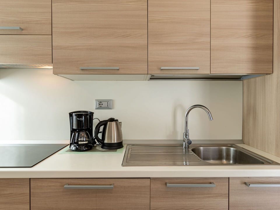 Kitchen Sink, Cabinetry, Countertop, Property, Sink, Tap, White, Plumbing Fixture, Kitchen, Wood