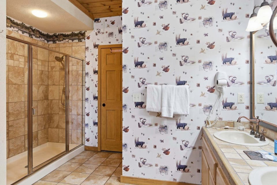 Upstairs Bath- Located within Bedroom Two