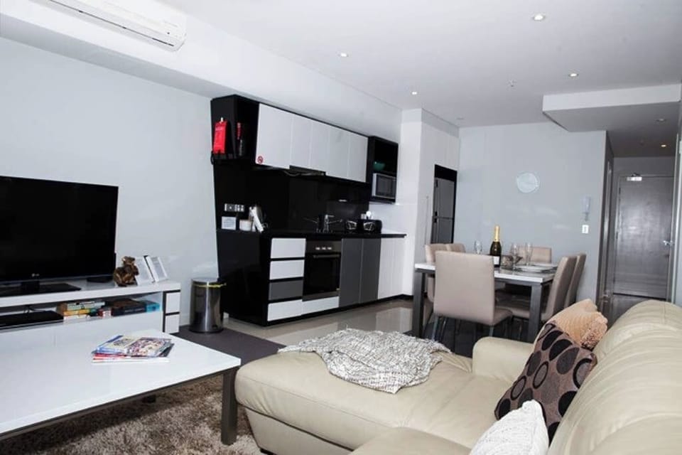 Modern kitchen with induction cook top