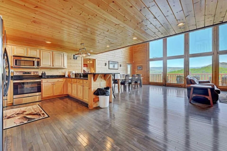 Large open concept kitchen where all family and friends can gather