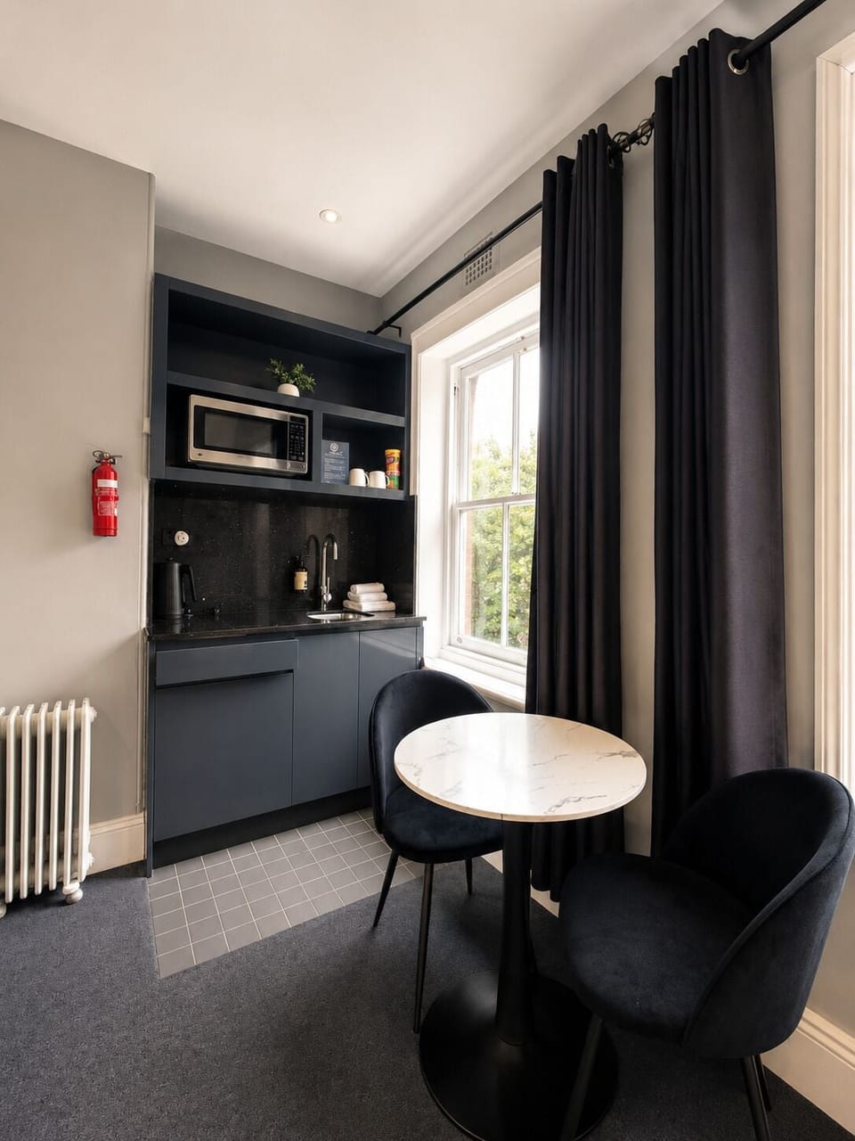 Double Room with Shared Bathroom | Premium bedding, blackout drapes, soundproofing, iron/ironing board