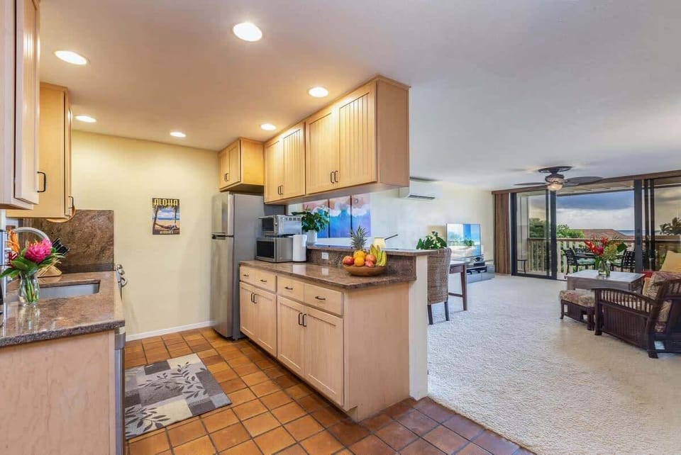 Kitchen and Living Room area
