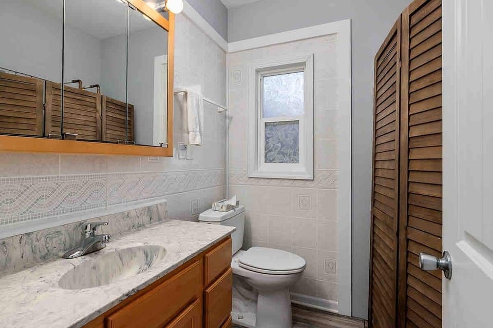 Half bath off kitchen