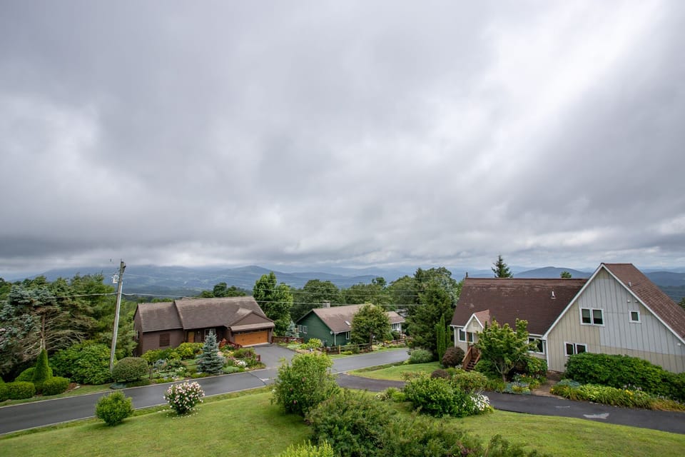 Look down at many of the lovely homes on App Ski Mtn; Look out at the Gorgeous Mountain Views!