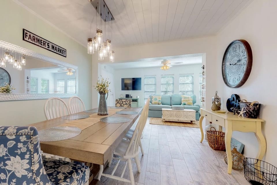 Over the Moon Dining Table and Living Space