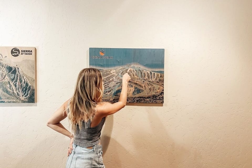 We love to ski! China Peak Ski Resort is just 19 miles from the villa. Check out the runs on the map in the game room.