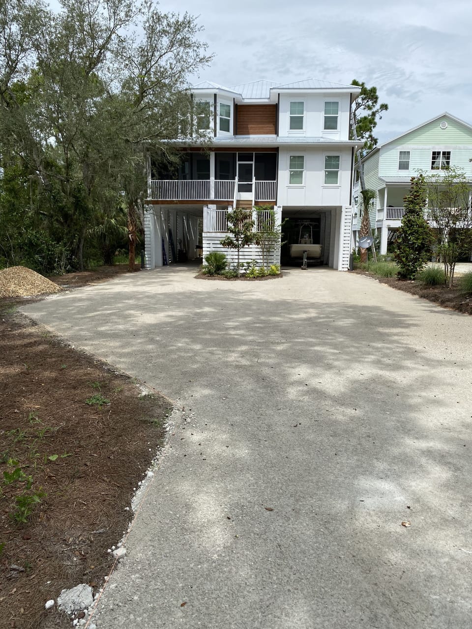 Driveway and front house.