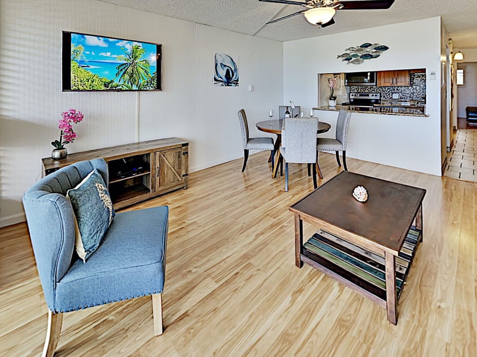 Experience Hawaiian decor both indoors and outdoors.