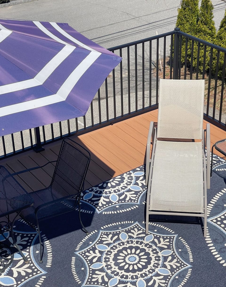 Private outdoor space with abundant sunshine.