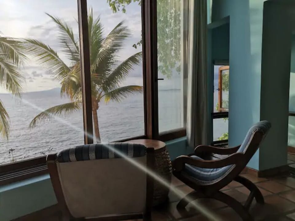Blue Bedroom - panoramic view from sitting area