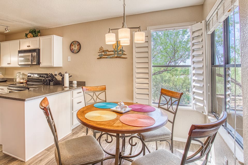 Indoor seating for four