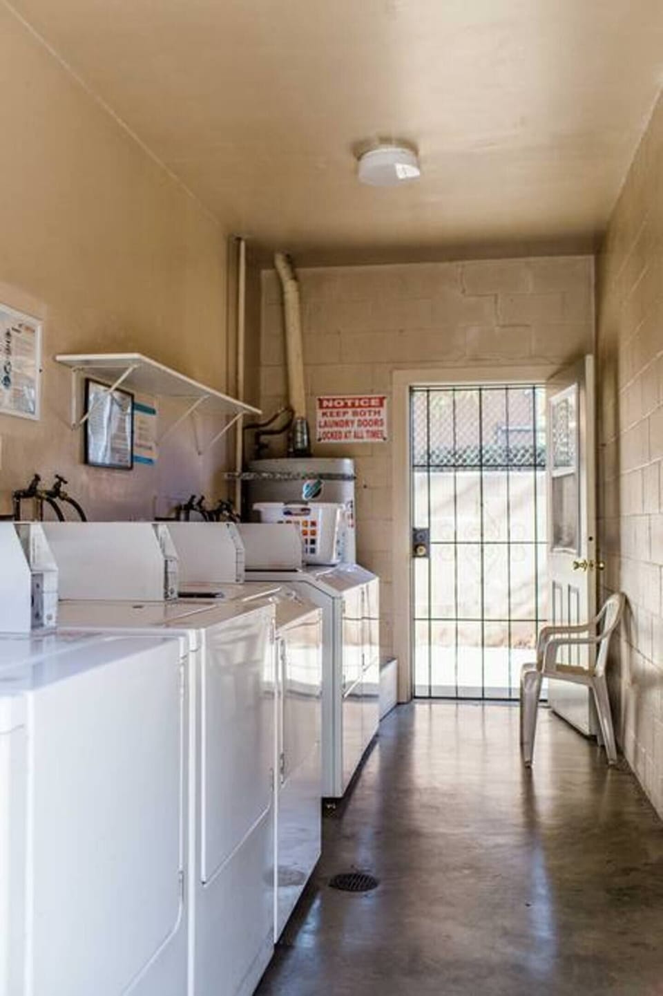 Washers and dryers. We provide laundry detergent in our home. :)