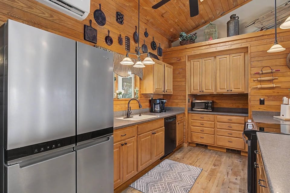 Kitchen offers updated Appliances, a Coffee Maker, and a Keurig