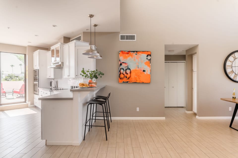 An open-floor plan.