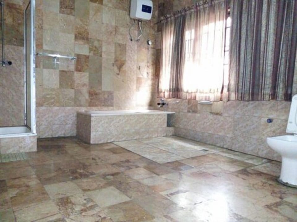 Shower, bidet, towels