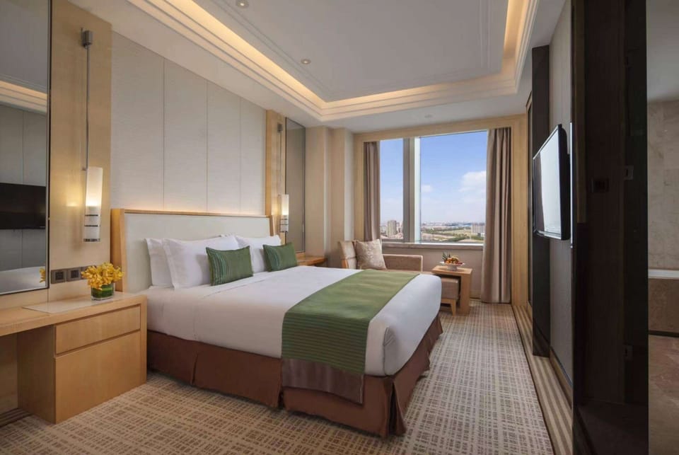 In-room safe, desk, laptop workspace, blackout drapes