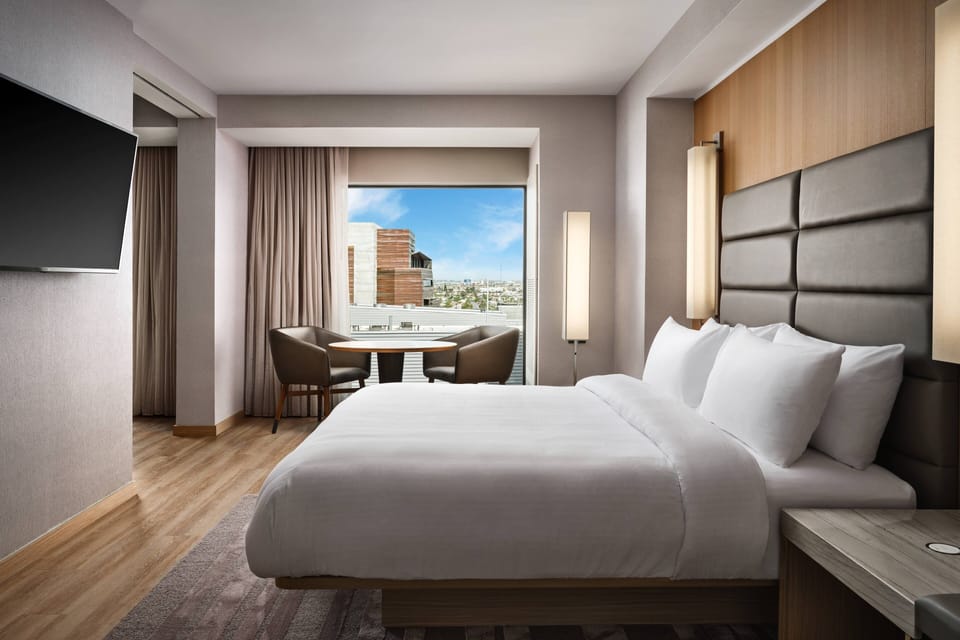 Premium bedding, pillowtop beds, in-room safe, desk