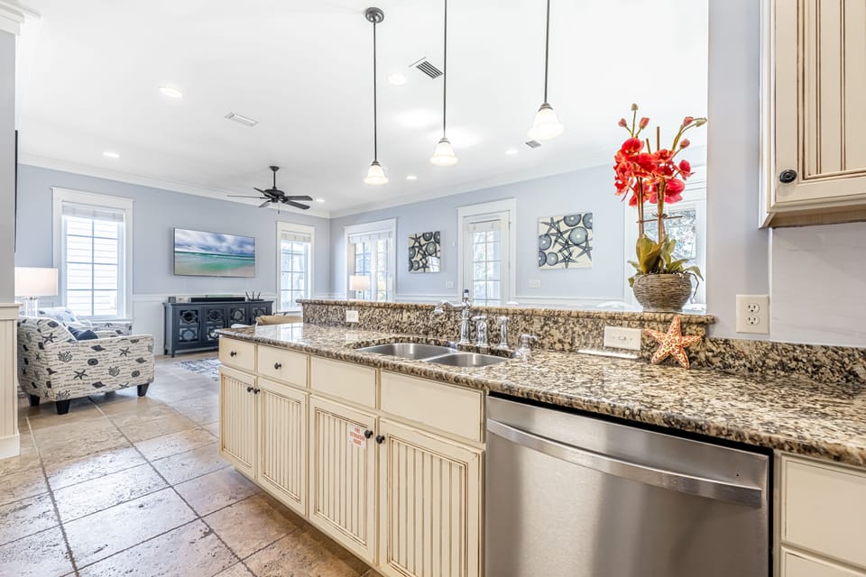 Kitchen & Living Room