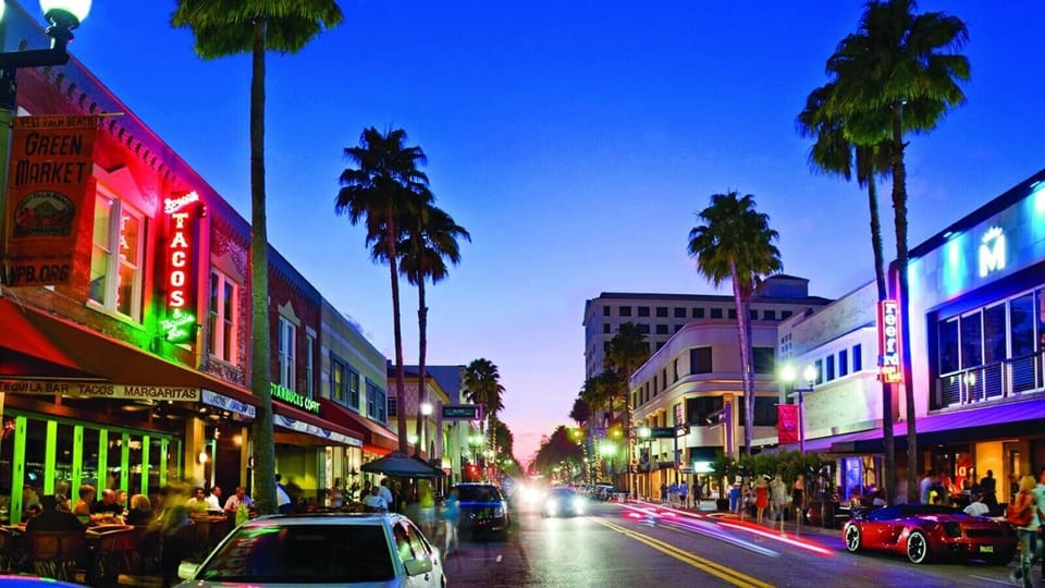Clematis Street at Night 