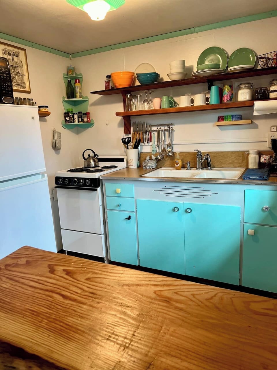 Stocked with cooking essentials for your mountain getaway