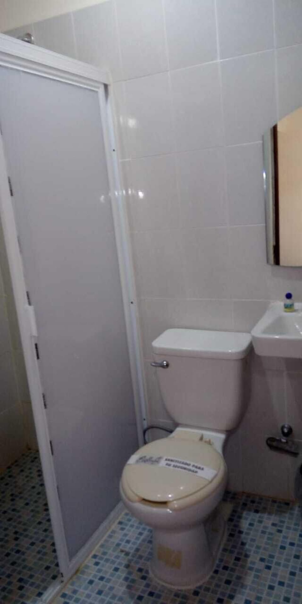 Shower, bidet, towels