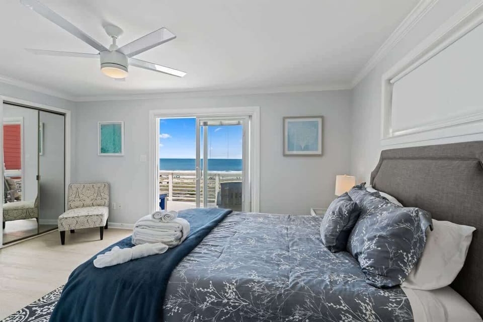 3rd Level- Soak in spectacular ocean views from one of the home's most desirable bedrooms.