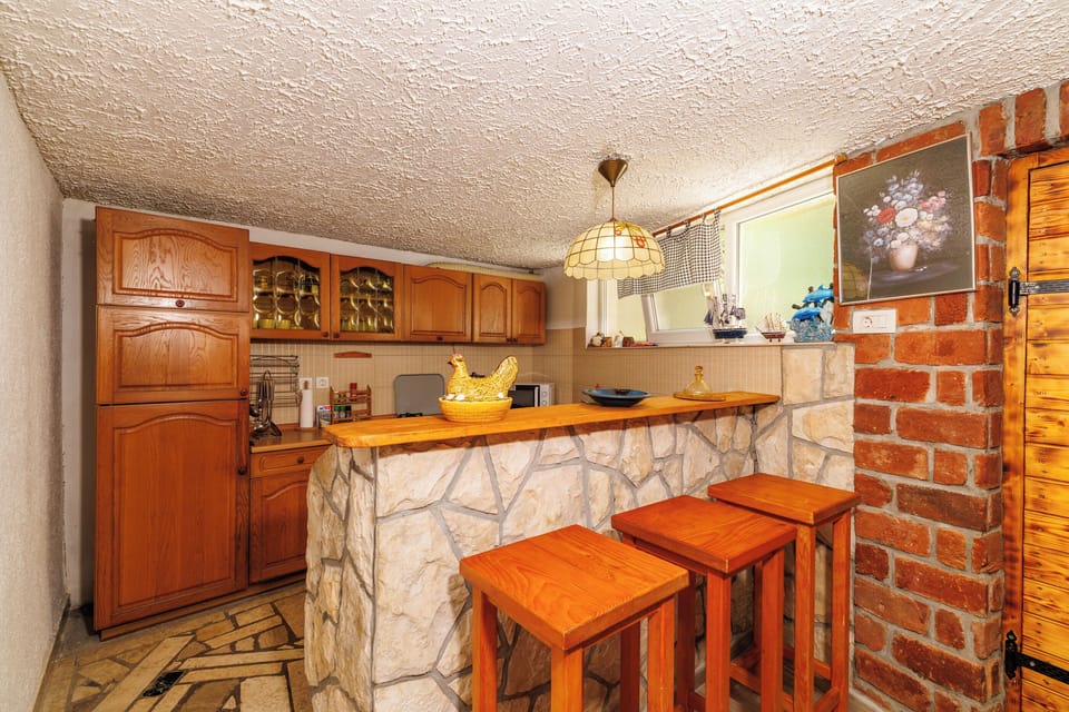 Villa | Private kitchen | Espresso maker, fridge, oven, stovetop