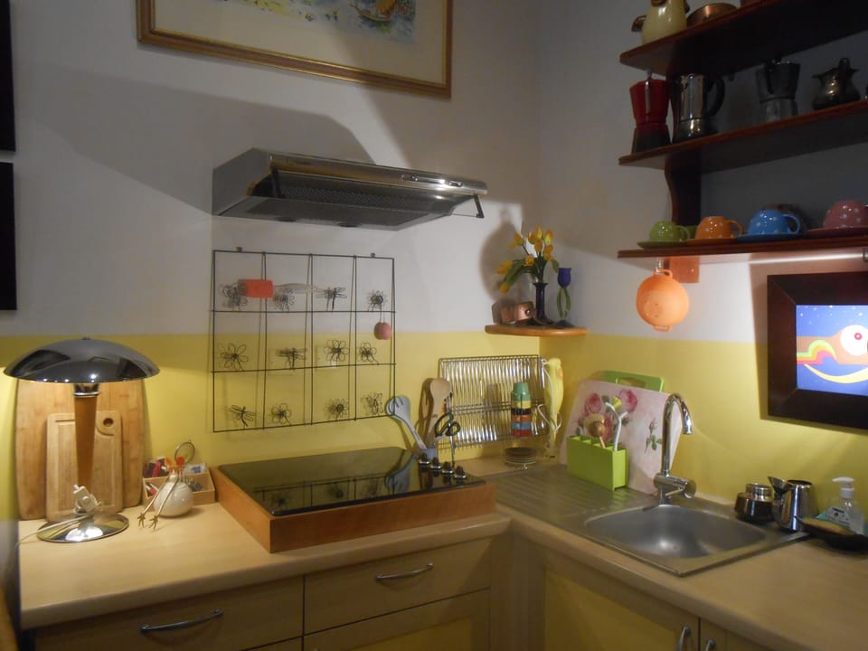 Comfort Penthouse | Private kitchenette | Fridge, coffee/tea maker, electric kettle, toaster oven