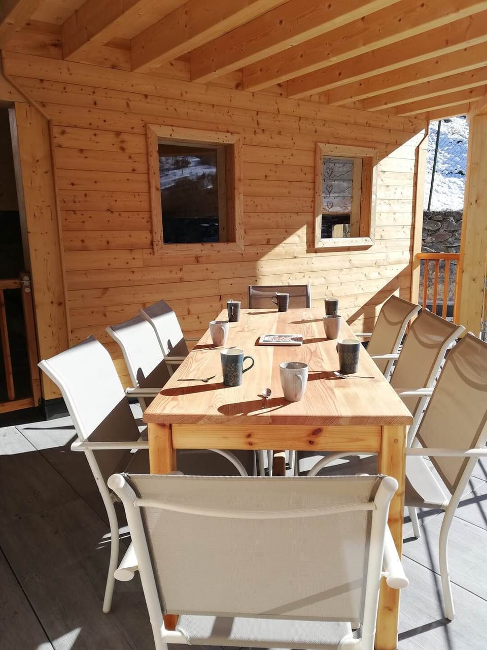 Terrasse balcon gîte 1