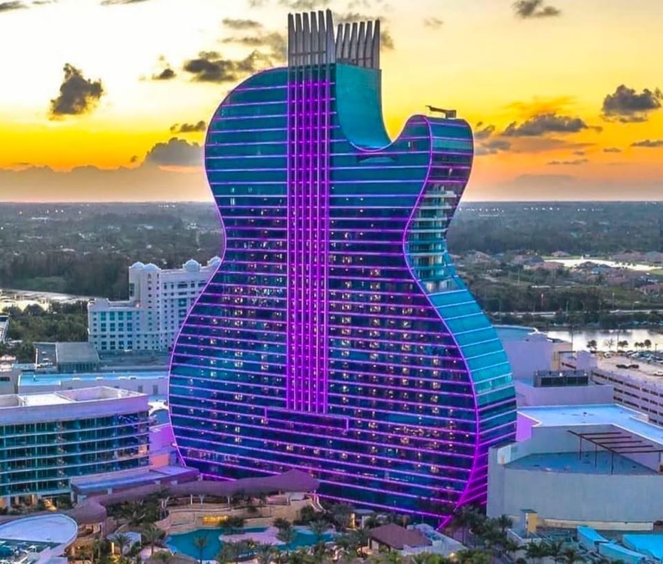 Hard Rock Hotel & Casino; Less than 10 minutes drive.