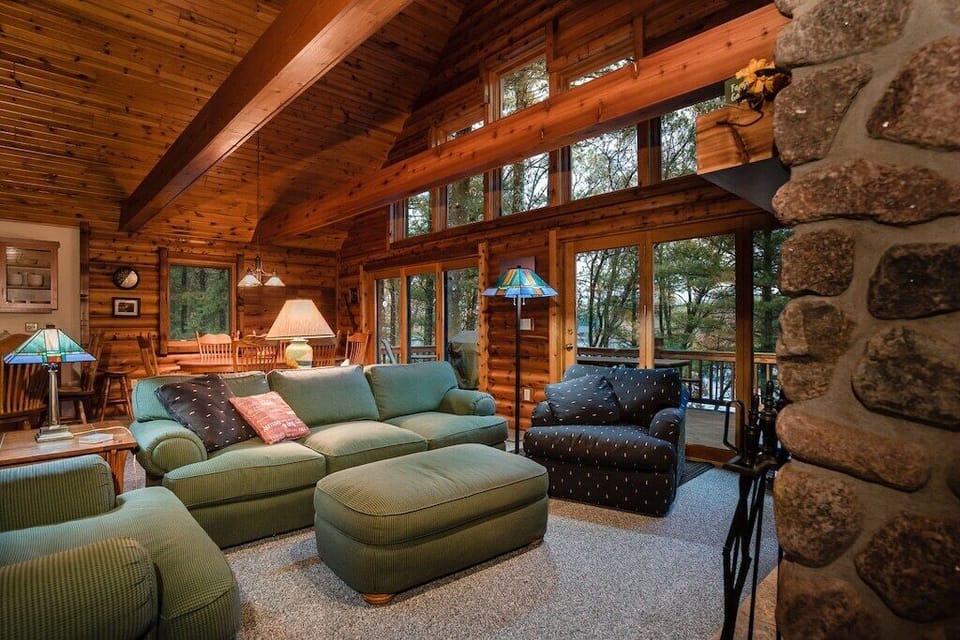 Beautiful great room overlooking Kusel Lake.