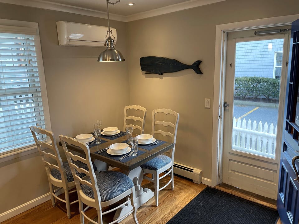 Living room looking into dining area