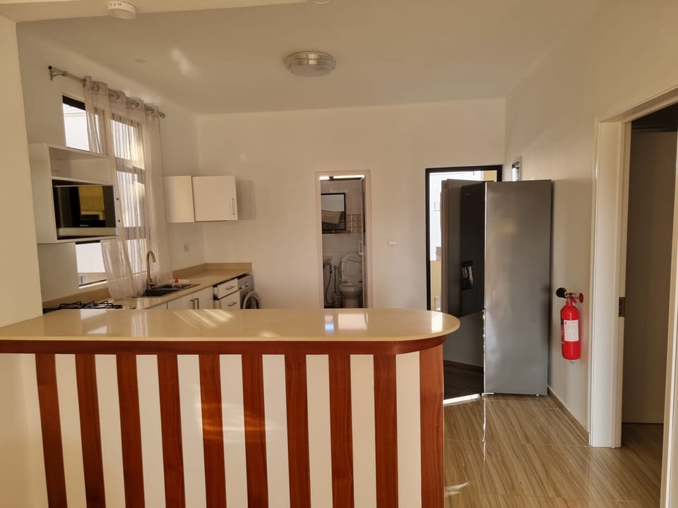 Apartment, 2 Bedrooms, Accessible, Smoking | Private kitchen | Microwave, electric kettle, cookware/dishes/utensils