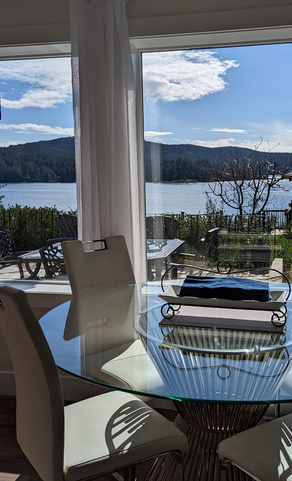 Nice view from dining area
