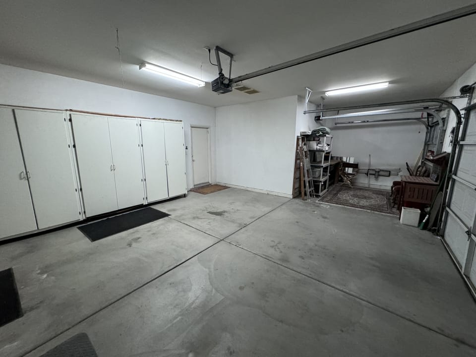 Double Car garage with golf cart parking